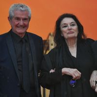 Claude Lelouch, Anouk Aimée et Jean-Louis Trintignant au festival de Cannes en 2019.