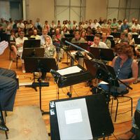 Sylvain Cambreling, chef d'orchestre, Francfort, le 27 juin 1994.