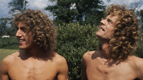 Roger Daltrey des Who et son double pour la version film de « Tommy » de Ken Russell, 1975 ©Getty - Photo by Anwar Hussein/Hulton Archive/Getty Images