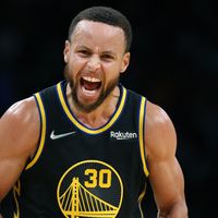 Stephen Curry - photo finale Boston VS Golden State (Jim Davis)