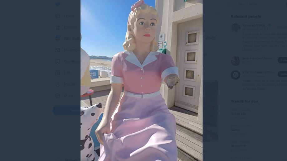 Sables d'Olonne : plusieurs statues d'une exposition dégradées pendant la nuit