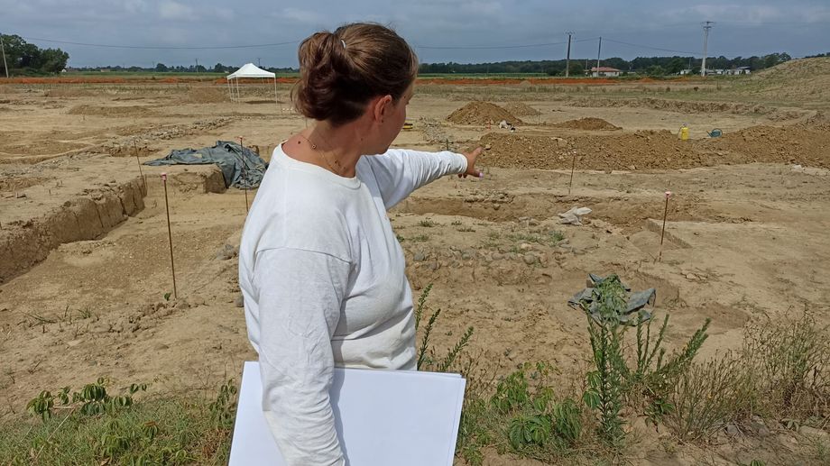 Saint-Sever : une visite exceptionnelle de la villa romaine mise au jour par des arch�ologues 