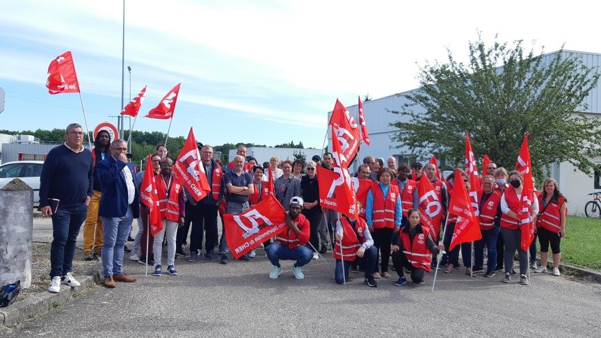 Blancafort : gr�ve � l'abattoir de volailles du groupe LDC