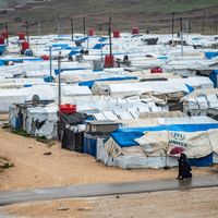 Le camp de Roj, en Syrie, ici en mars 2021