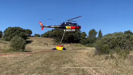 VID�O - Cinq chevaux sauv�s par les pompiers dans un feu de v�g�taux � Milhaud
