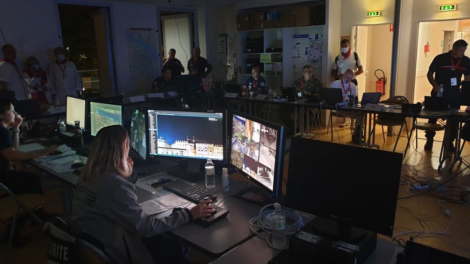F�tes de Bayonne : le poste de commandement de Glain regroupe les forces de l'ordre et les secours 24h/24